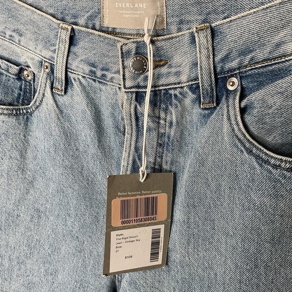 Everlane The Relaxed Straight Fit Organic Cotton Jeans, 27R - Picture 3 of 7